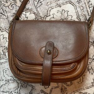 Classic Brown Leather Crossbody Bag